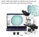 Omax M82E 40X-1000X Lab Led Binocular Compound Microscope W/ Double Layer Stage. Fixed Price $179.95.