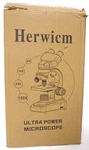 Herwicm Compound Binocular Microscope 40X-2500X Magnification Research Grade Nob. Fixed Price $149.00.
