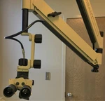 * Global Surgical M1003E Microscope W/ M793HD Halogen Two System Light Source. Fixed Price $3200.00.