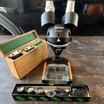 Unitron Msh No. 102751 Binocular Upright Microscope 1X-12X Magnification. Fixed Price $275.00.