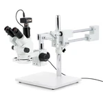 Amscope 3.5X-45X Simul-focal Stereo Boom Microscope+fluorescent LIGHT+5MP Camera. Fixed Price $964.99.
