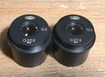 Pair Olympus G20 X/ 12.2 Eyepieces For 30MM Microscope Tube #XY-93. Fixed Price $44.00.