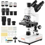 Vevor Compound Trinocular Microscope 40X-5000X Two-layer Mechanical Stage. Fixed Price $229.90.