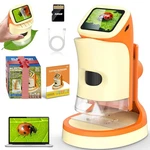 Microscope For Kids, 1000X 1080P Handheld W/full Color Manual.... Fixed Price $56.37.