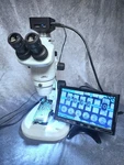Nikon Stereo Microscope SMZ745T With 4K Hd Camera Dual Illuminated Stand. Fixed Price $2850.00.