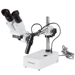 Amscope 10X & 20X Widefield Stereo Microscope On Boom Stand + Led Incident Light. Fixed Price $273.99.