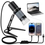 Bysameyee 1080P Usb Digital Microscope With Metal Stand, 50X-1000X Black. Fixed Price $41.00.
