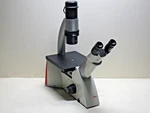 Leica DMI1 Inverted Microscope W/ 3X Objectives 20X/0.30, 5X/0.12, 10X/0.22. Fixed Price $1749.95.