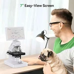Opqpq Portable Biological Digital Microscope 7 Inch Screen X1600 ODM401 Max. Fixed Price $300.00.
