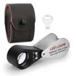 20X Pocket Magnifier Mini Portable Magnifying Glass With 6 Led Uv Lights Illu.... Fixed Price $30.46.