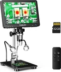 Tomlov DM9 Pro 7" Hdmi Lcd Digital Microscope Camera 1200X Coin 16MP. Fixed Price $89.00.