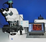 Zeiss Axio Imager M1 Trinoc Marzhauser Stage EK14 Microscope Auto Pathology. Fixed Price $10950.00.