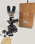 Nikon Binocular Microscope Reticle 35019 W 10X Eyepieces, Adaptador & Hard Case. Fixed Price $133.00.