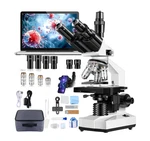 Trinocular Microscope 40X-5000X Magnification Laboratory Grade With Dual Mechan. Fixed Price $265.95.