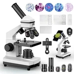 Compound Microscope 100X-2000X High Power Biological Student Lab White Adults. Fixed Price $154.99.