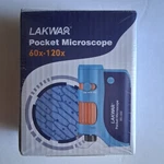 Lakwar Pocket Microscope, Adjustable Magnification Range 60X To 120X. Fixed Price $39.99.