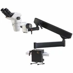 Accu-scope Binocular Zoom Stereo Microscope With Flex Arm Stand. Fixed Price $1514.00.