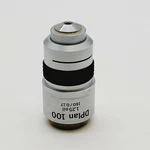 Olympus Microscope Objective Dplan 100X 1.25 Oil 160/0.17. Fixed Price $150.00.