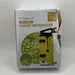 Tencco Pocket Microscope 100X-250X Led Uv Light Portable Mini W/ Case Box Damage. Fixed Price $18.50.