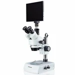 Amscope 7-45X Led Trinocular Zoom Stereo MICROSCOPE+9.7 Touchpad Imaging System. Fixed Price $1500.99.