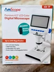New! Amscope Kid's Portable Digital Microscope With 4.3" Lcd Color Display DM140. Fixed Price $79.99.
