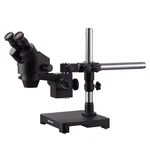 Amscope SM-3BZ 3.5X-90X Stereo Zoom Microscope With Single Arm Boom Stand Black. Fixed Price $608.99.