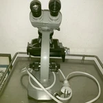 Olympus Tokyo Japan Grey Microscope Binocular 243523. Fixed Price $170.00.