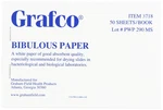 Graham-field 3718 Grafco Bibulous Blotting Absorbent Paper, 50 Sheets, 4" X 6",. Fixed Price $41.61.