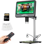 4K 60FPS 10.1" Hdmi Digital Microscope For Soldering, 64MP 3840P Uhd Video Audio. Fixed Price $485.99.