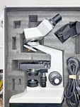 Omano Compound Binocular Microscope W/ Case Lenses Clean. Fixed Price $99.95.