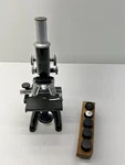 Vintage Bausch & Lomb Monocular Microscope W/ 3 Objectives Dated 1915. Fixed Price $80.99.