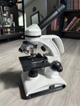 Telmu Biological Microscope XSP-75 White Black Dual Illumination Handheld. Fixed Price $39.99.