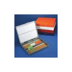 Globe Scientific Microscope Slide Box,blue 55FH67. Fixed Price $12.21.
