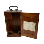 Antique Bausch & Lomb Wood Microscope Case 4 Brass Lens Canisters As-is. Fixed Price $94.99.