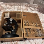 Vintage Tasco Deluxe High-quality Microscope & Original Wooden Box Kit. Fixed Price $44.99.