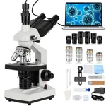 M83EZ11 40 X -5000 Trinocular Led Lab Compound Microscope With Double Layerele. Fixed Price $229.99.