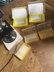 Swift M1000-D Binocular Microscope + 53 Prepared Slides (D3). Fixed Price $249.99.