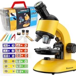 Microscope Kit For Kids Led 40X-1200X Magnification Science Toy, Slides Wit.... Fixed Price $57.73.