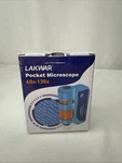 Lakwar Mini Pocket Microscope 60X 120X, Portable Handheld, New & Sealed. Fixed Price $11.98.