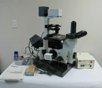 Olympus IX70-S8F Inverted Fluorescence Microscope Infinity 2 Camera Objectives. Fixed Price $5700.00.