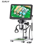 Elikliv 1200X Digital Microscope With Screen 7" Lcd 12MP For Electronics Repair. Fixed Price $64.99.