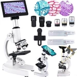 Herwicm Microscope 40X-2500X Magnification, Hd Wide Angle Eyepieces, 4-INCH H.... Fixed Price $94.47.
