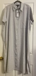 Nwt $188 Eileen Fisher White Organic Cotton Ripple Classic Collar Dress 1X 3X. Fixed Price $135.97.