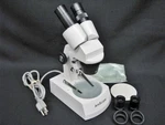 New Amscope 10X-20X Binocular Stereo Microscope With Halogen Light. Fixed Price $179.00.