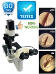 Leica Inverted Phase Contrast Microscope W/ Objectives 090-135.001. Fixed Price $1100.00.