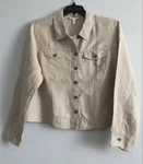 Nwt $238 Eileen Fisher Unnatural Organic Linen Cropped Jacket 1X 3X. Fixed Price $129.97.