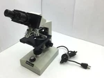 Meiji Techno TM-460 Compound Binocular Microscope Objective: 4X, 10X, 40X, 100X. Fixed Price $425.00.