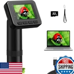 Handheld Digital Microscope D-KS2 W/ 2" Ips Screen Pictures & Videos. Fixed Price $32.38.