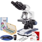 Amscope B120C KIT2 40X-2500X Led Binocular Compound Microscope+extras. Fixed Price $458.99.