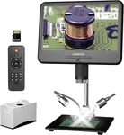 10.1'' Lcd Coin Microscope 260X With Stand & Lights For Error Soldering. Fixed Price $141.99.